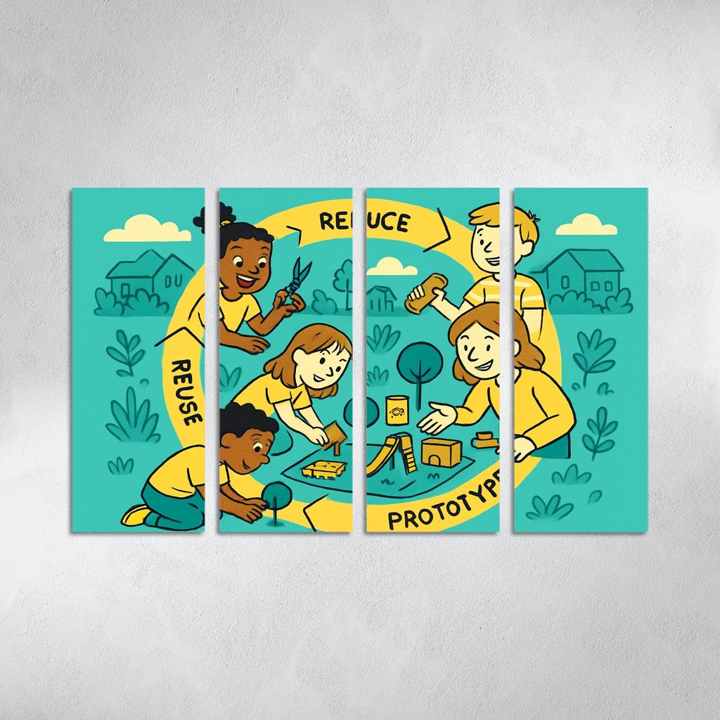 Eco Design And Circular Thinking For Kids custom paintings frame