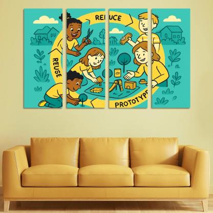 Eco Design And Circular Thinking For Kids custom paintings frame