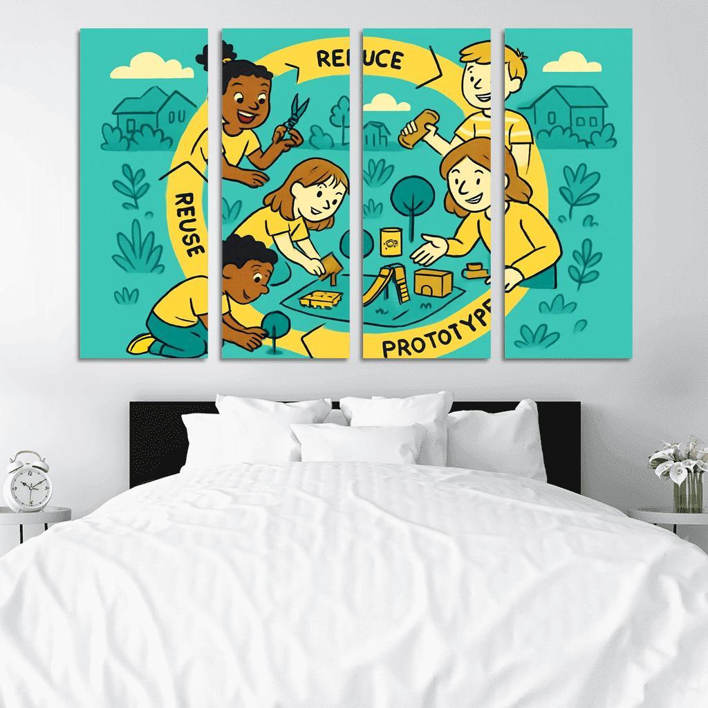 Eco Design And Circular Thinking For Kids custom paintings frame