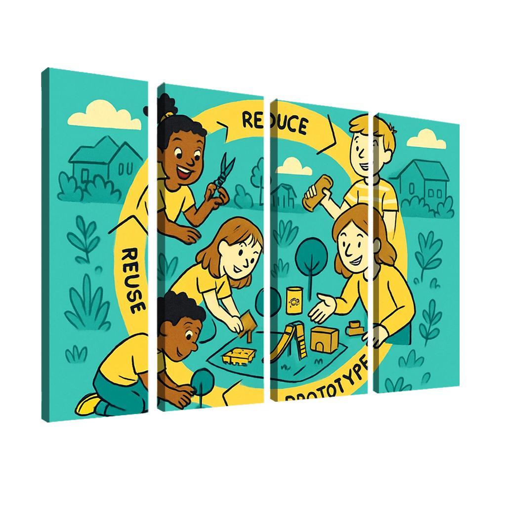 Eco Design And Circular Thinking For Kids custom paintings frame