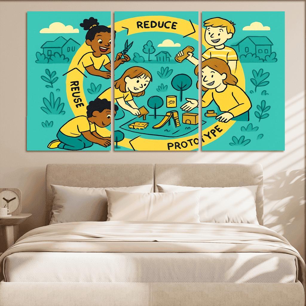 Eco Design And Circular Thinking For Kids custom paintings frame