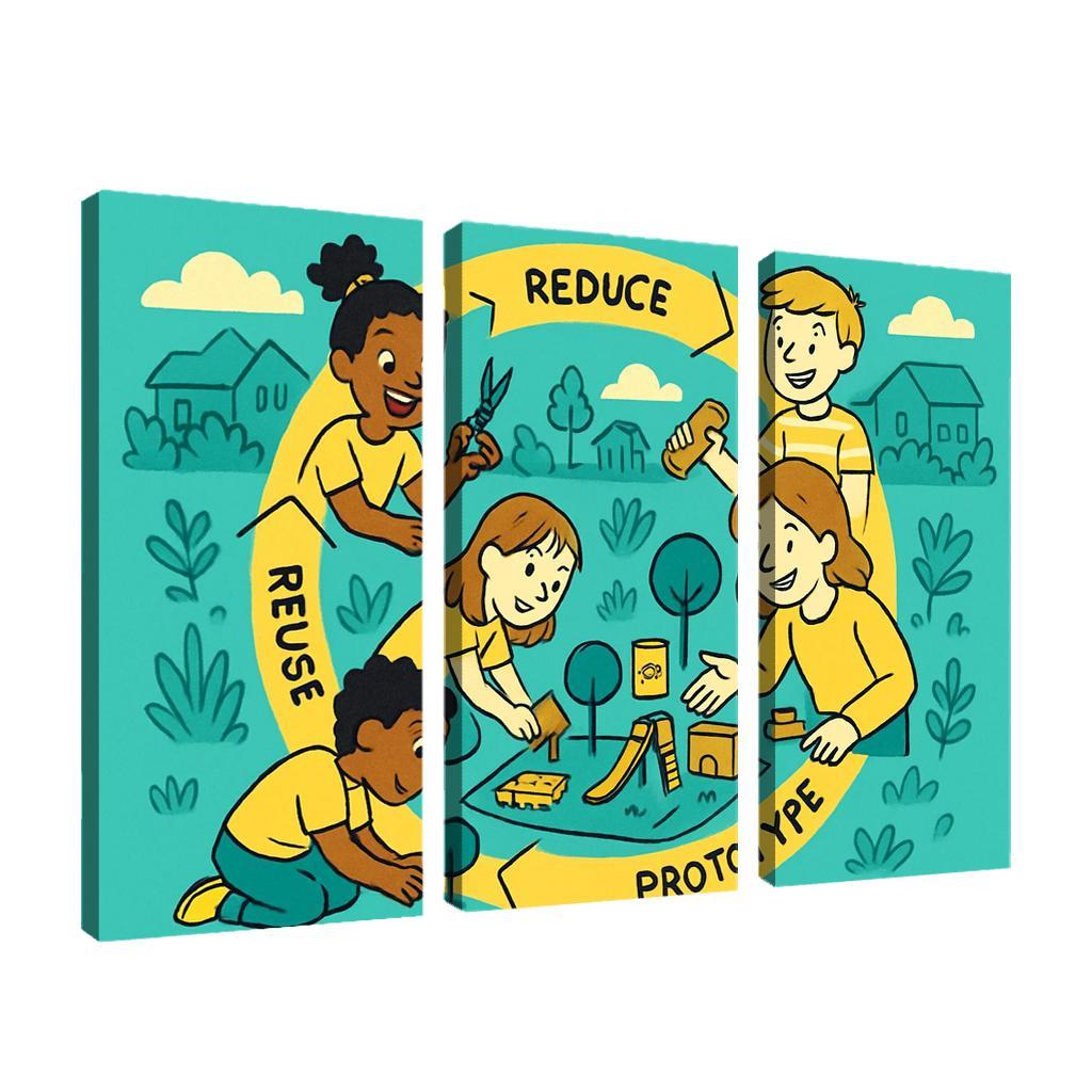 Eco Design And Circular Thinking For Kids custom paintings frame