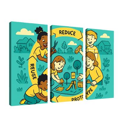 Eco Design And Circular Thinking For Kids custom paintings frame