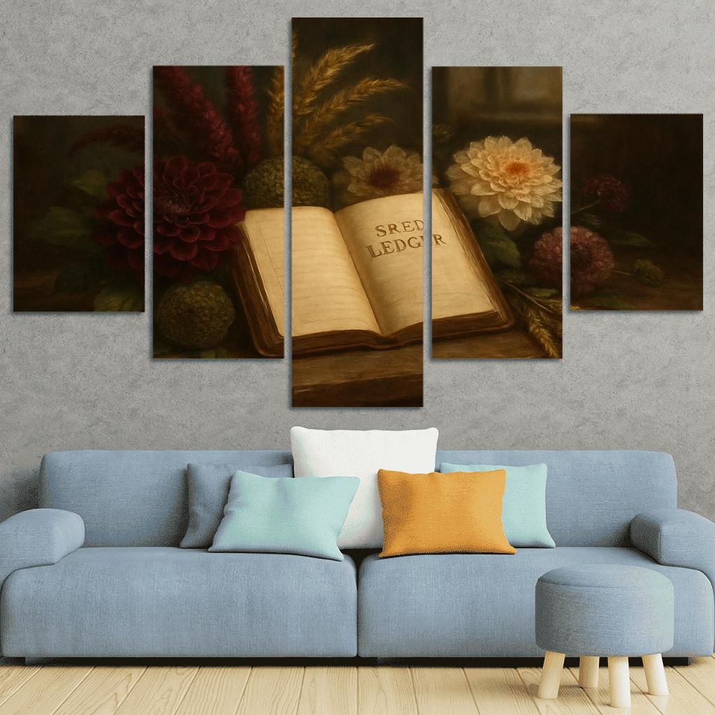 Heirloom Seed Ledger Bouquet one-piece frames