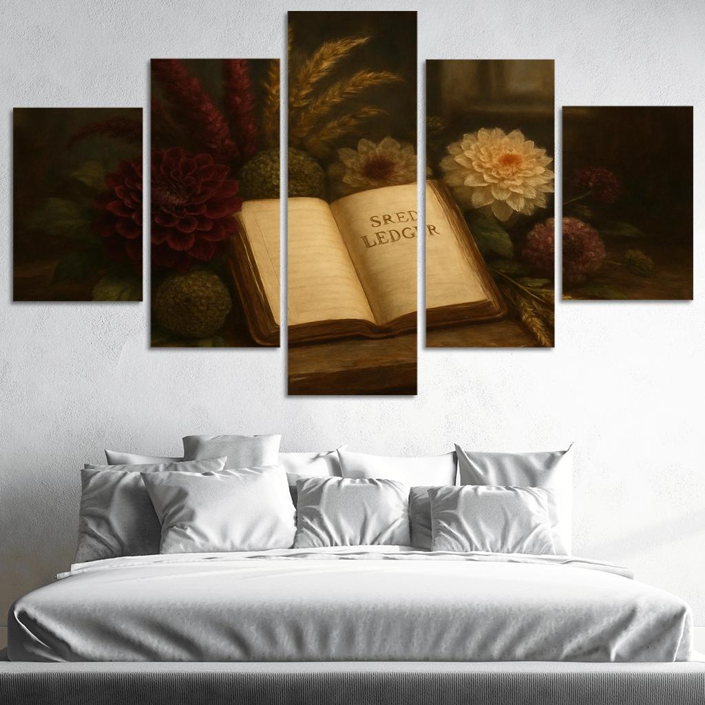 Heirloom Seed Ledger Bouquet one-piece frames