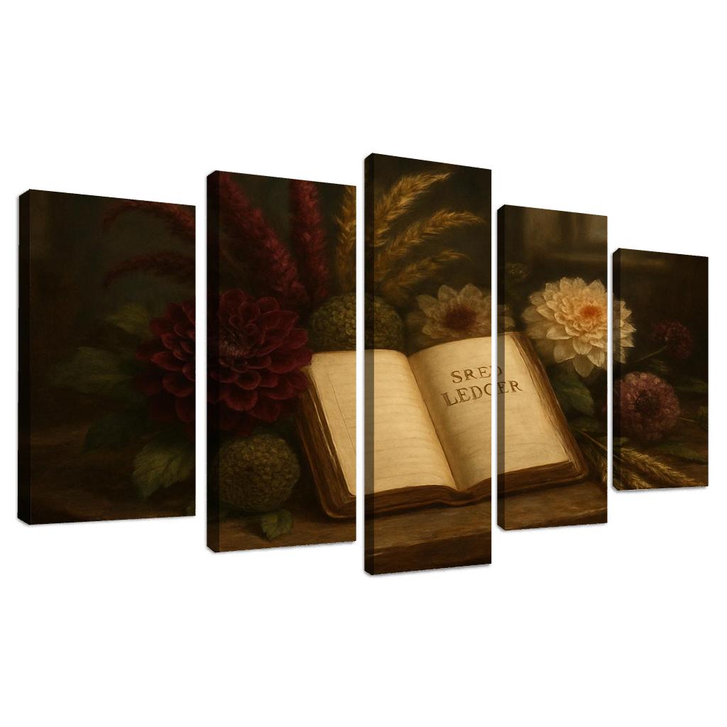Heirloom Seed Ledger Bouquet one-piece frames
