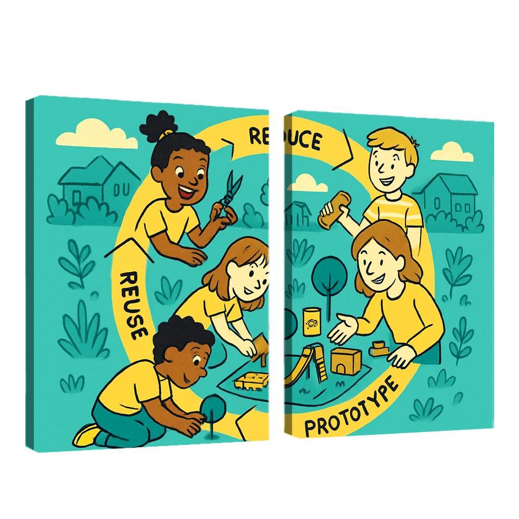 Eco Design And Circular Thinking For Kids custom paintings frame