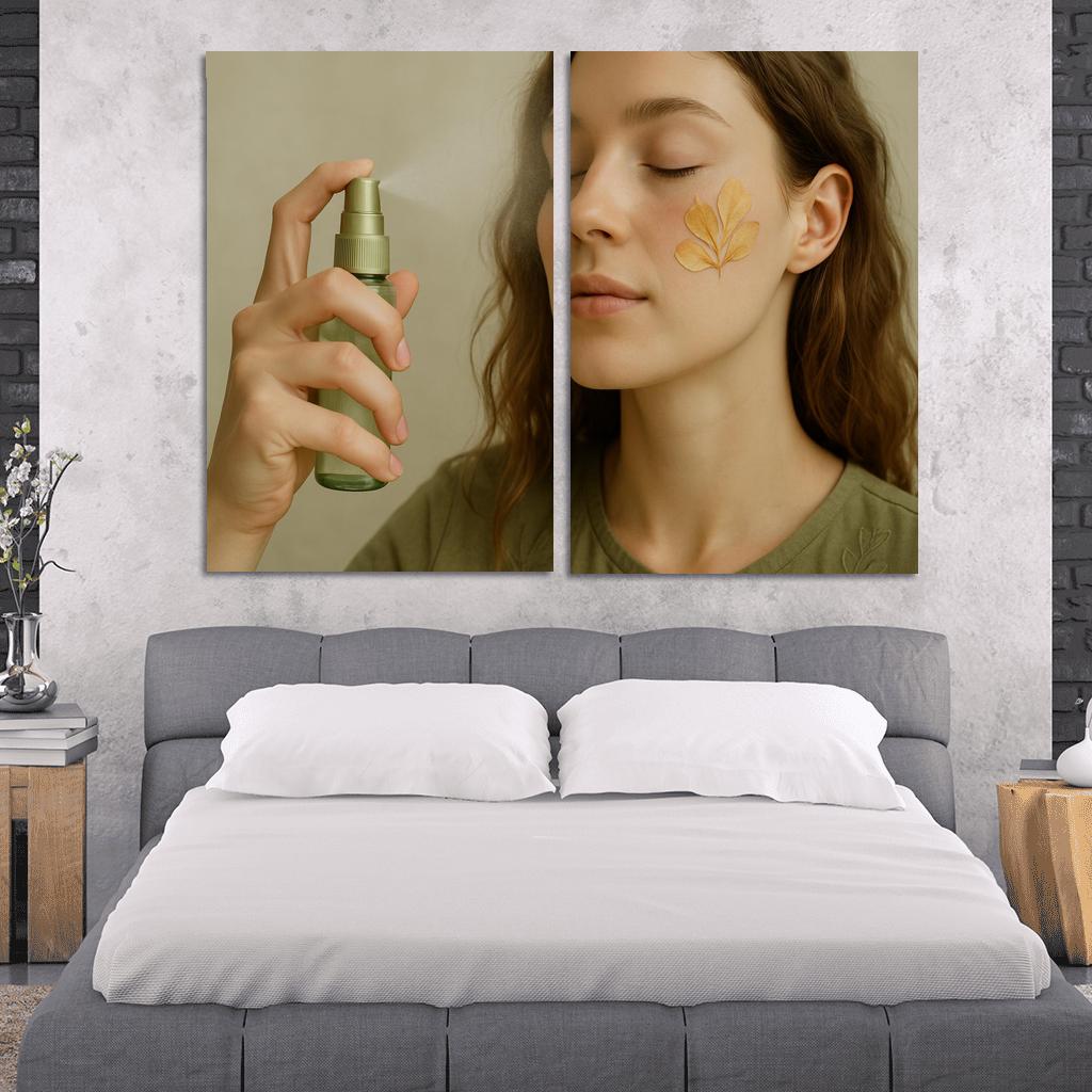 Botanical Veil Makeup abstract paintings frame