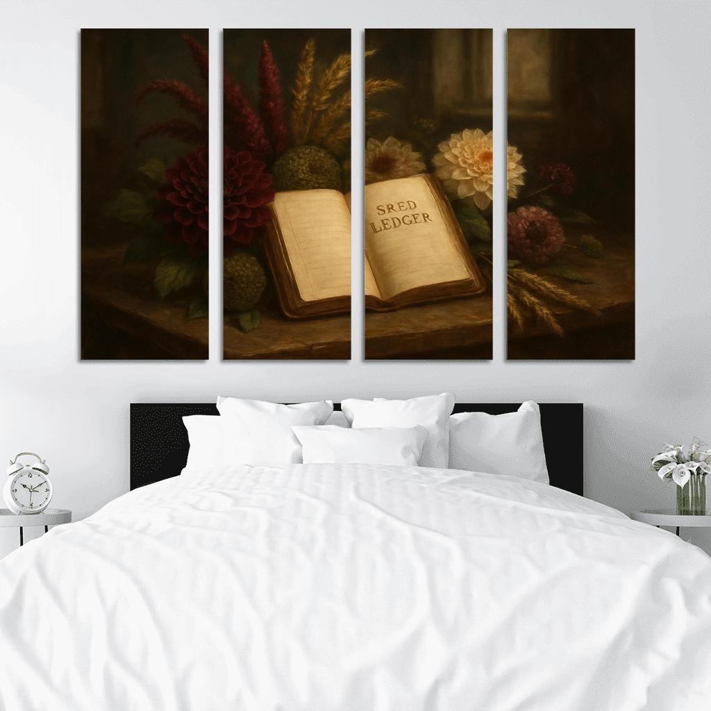 Heirloom Seed Ledger Bouquet one-piece frames