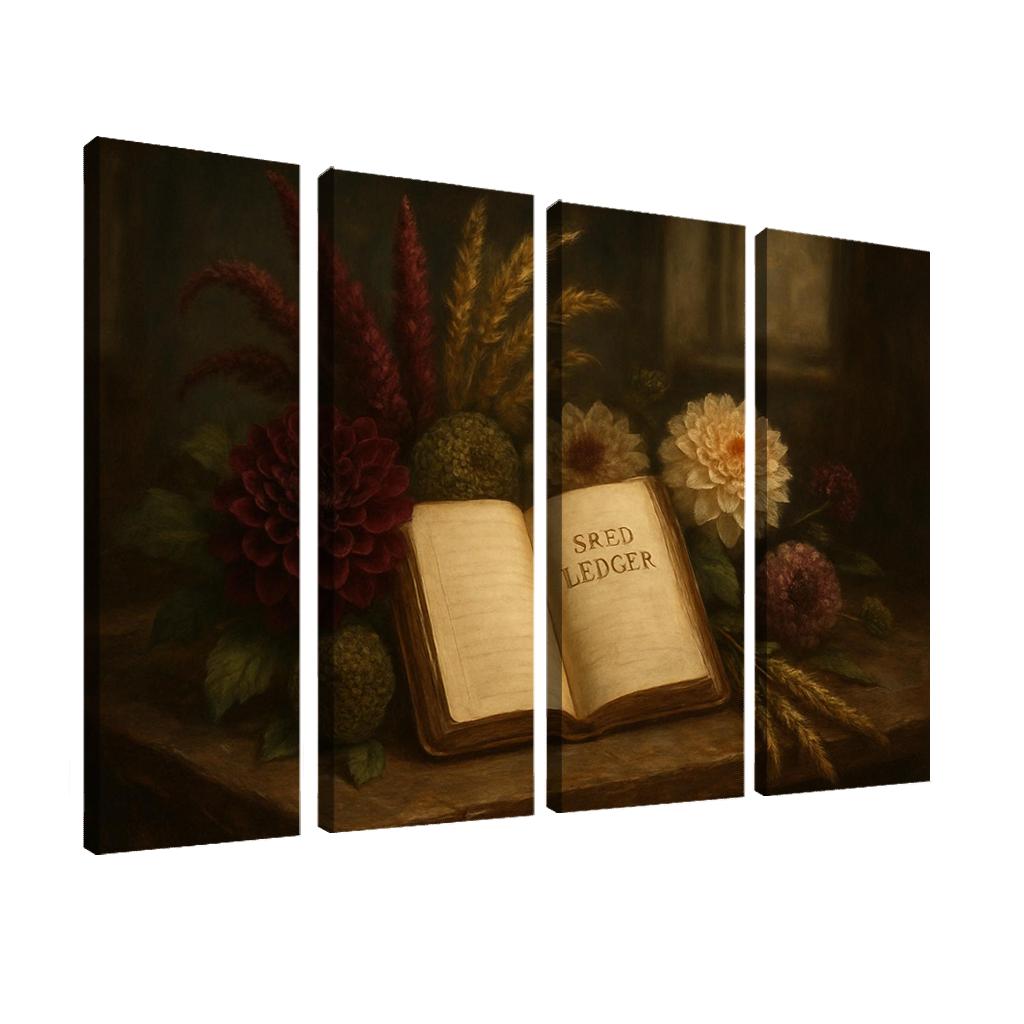 Heirloom Seed Ledger Bouquet one-piece frames