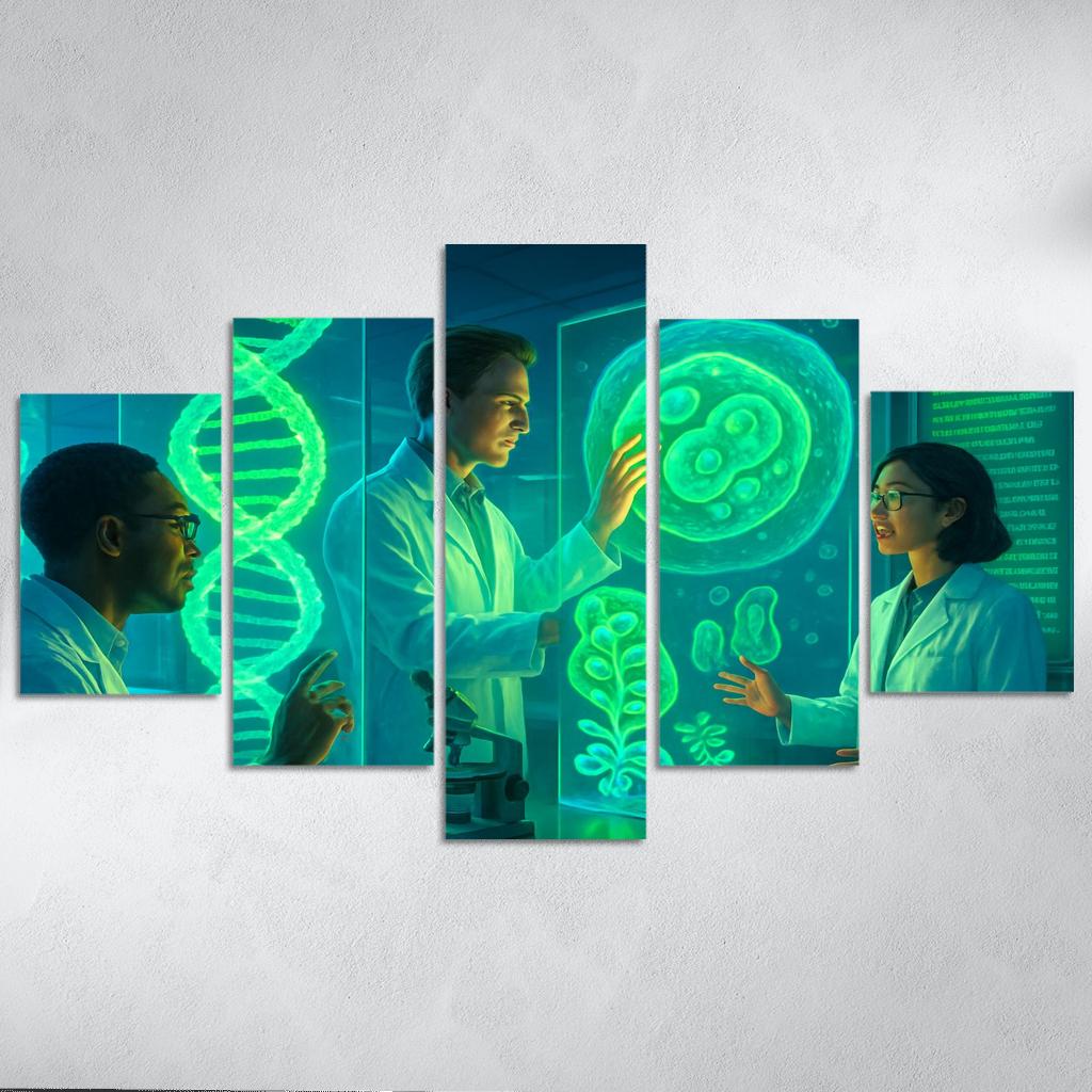 Synthetic Biology And The Future Of Genetic Engineering multi-panel paintings