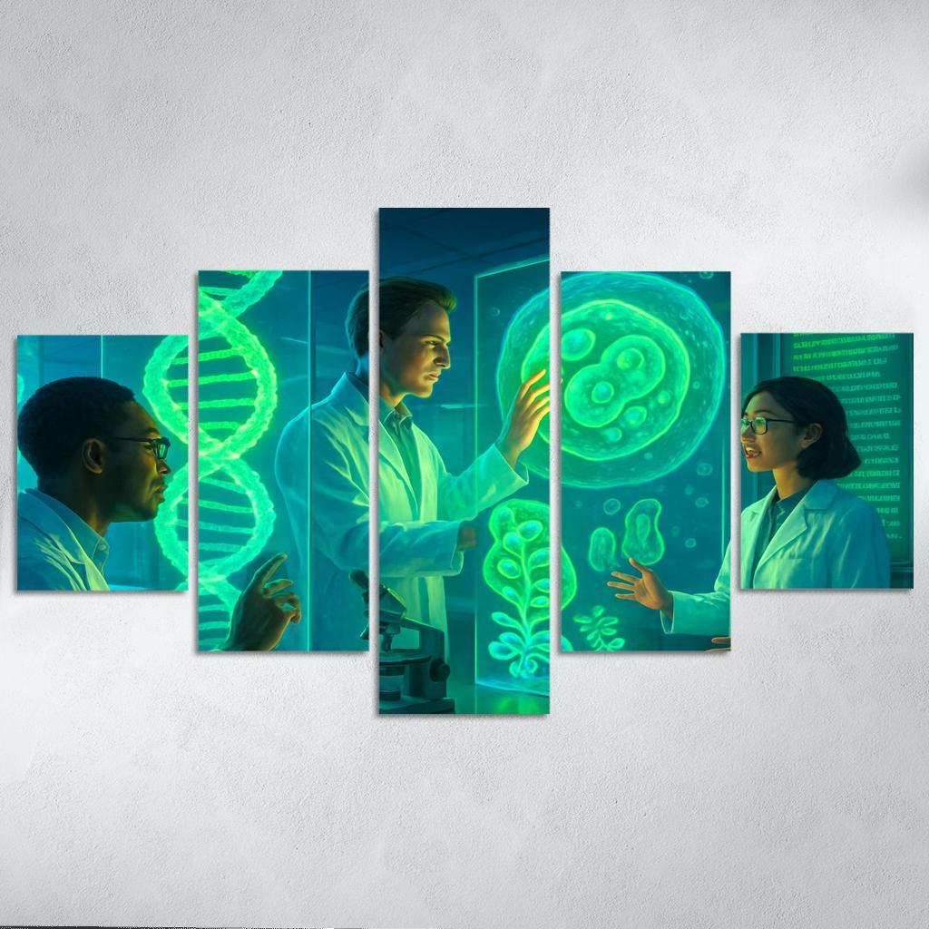 Synthetic Biology And The Future Of Genetic Engineering multi-panel paintings