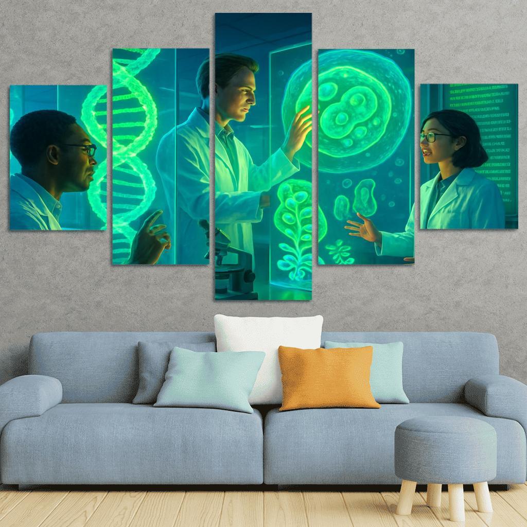 Synthetic Biology And The Future Of Genetic Engineering multi-panel paintings