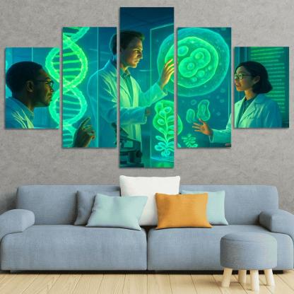 Synthetic Biology And The Future Of Genetic Engineering multi-panel paintings