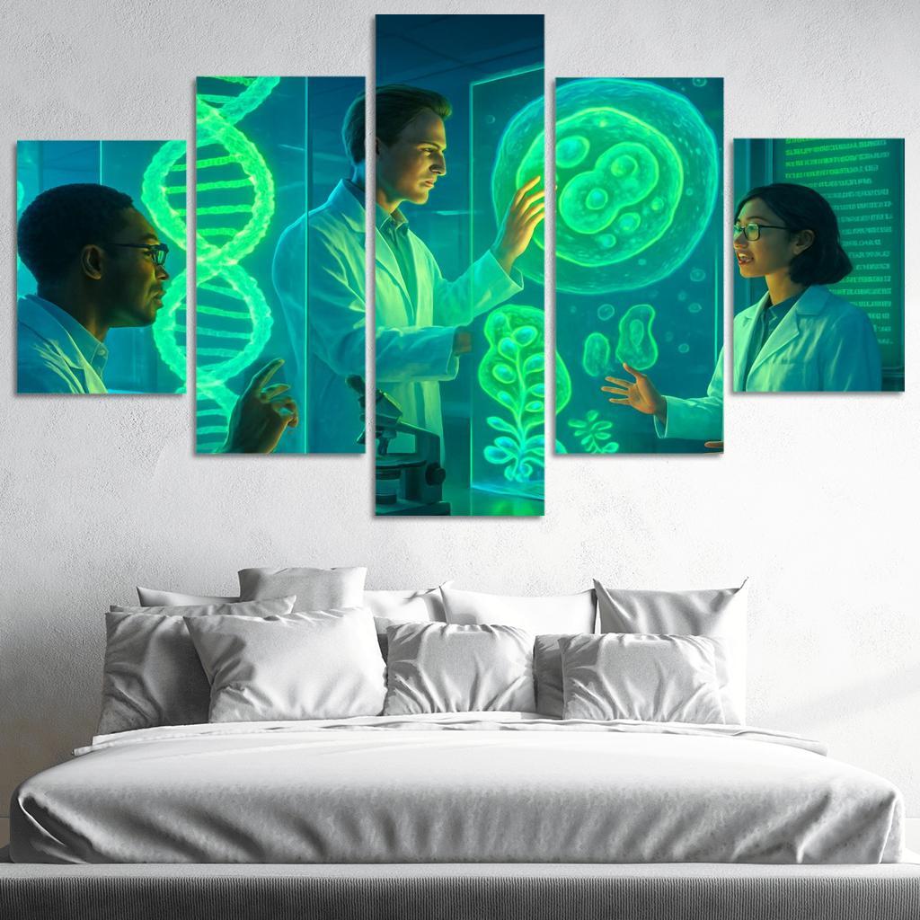 Synthetic Biology And The Future Of Genetic Engineering multi-panel paintings