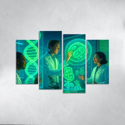 Synthetic Biology And The Future Of Genetic Engineering multi-panel paintings