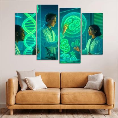 Synthetic Biology And The Future Of Genetic Engineering multi-panel paintings