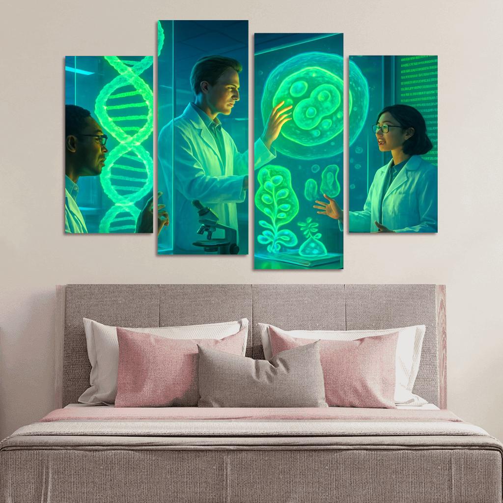 Synthetic Biology And The Future Of Genetic Engineering multi-panel paintings