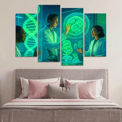 Synthetic Biology And The Future Of Genetic Engineering multi-panel paintings