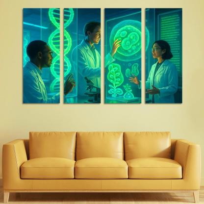 Synthetic Biology And The Future Of Genetic Engineering multi-panel paintings