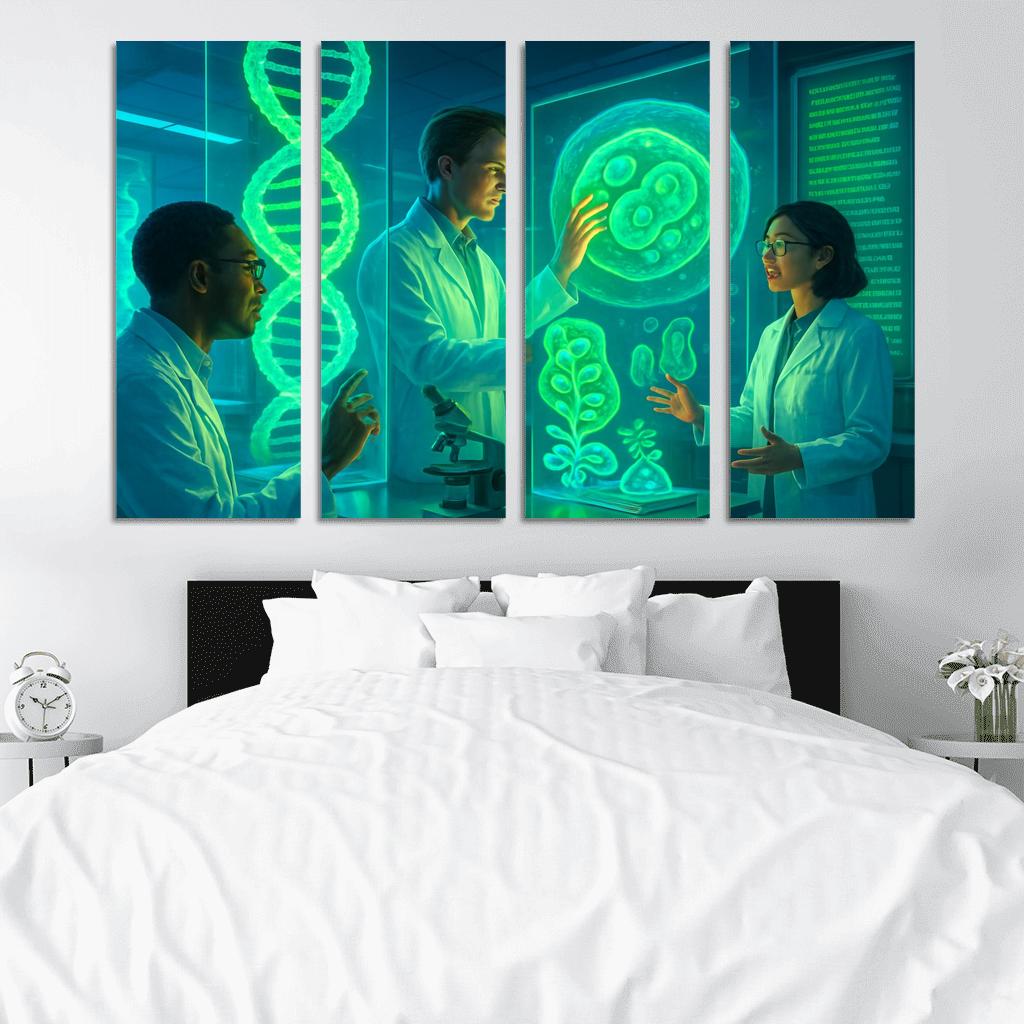 Synthetic Biology And The Future Of Genetic Engineering multi-panel paintings