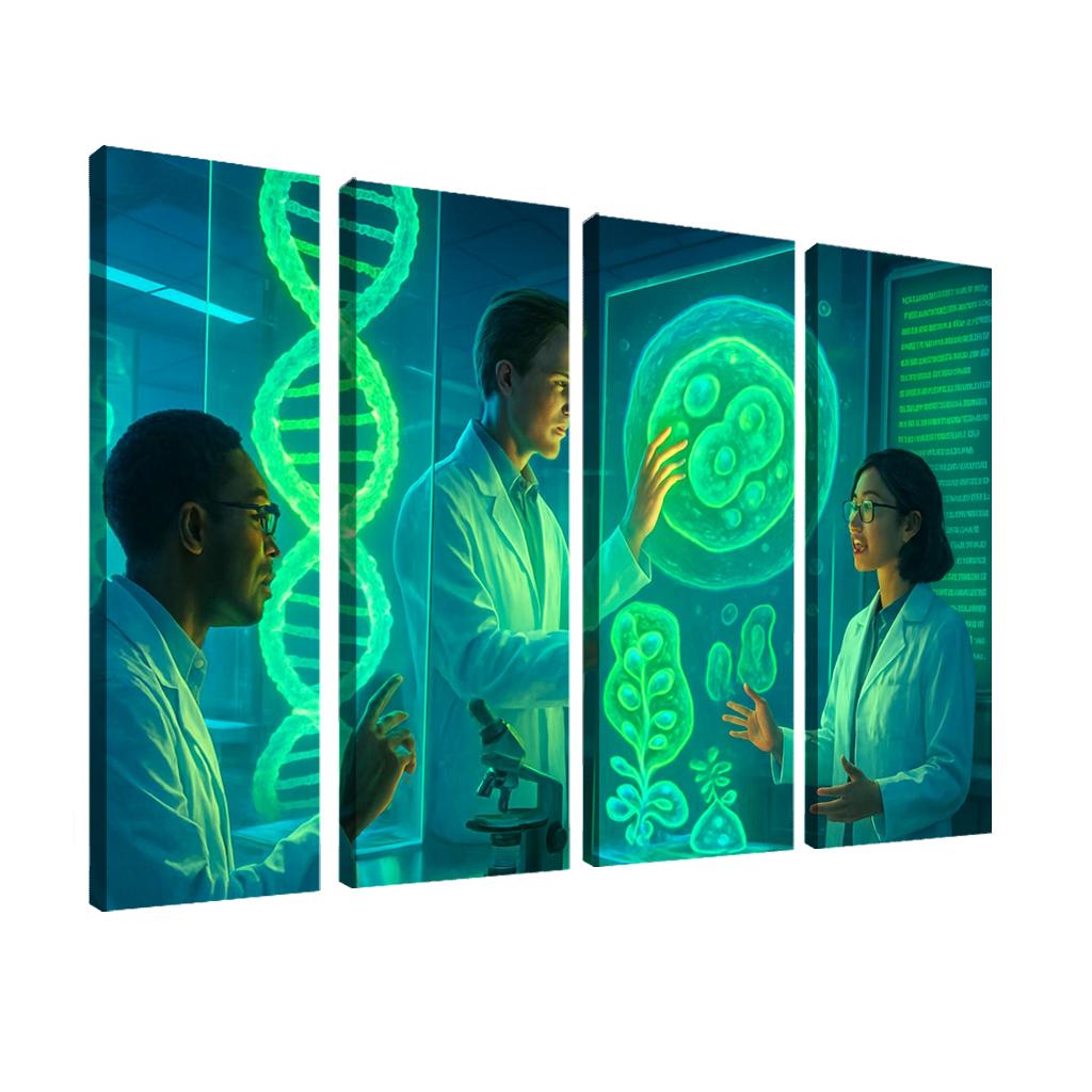 Synthetic Biology And The Future Of Genetic Engineering multi-panel paintings