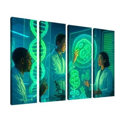 Synthetic Biology And The Future Of Genetic Engineering multi-panel paintings