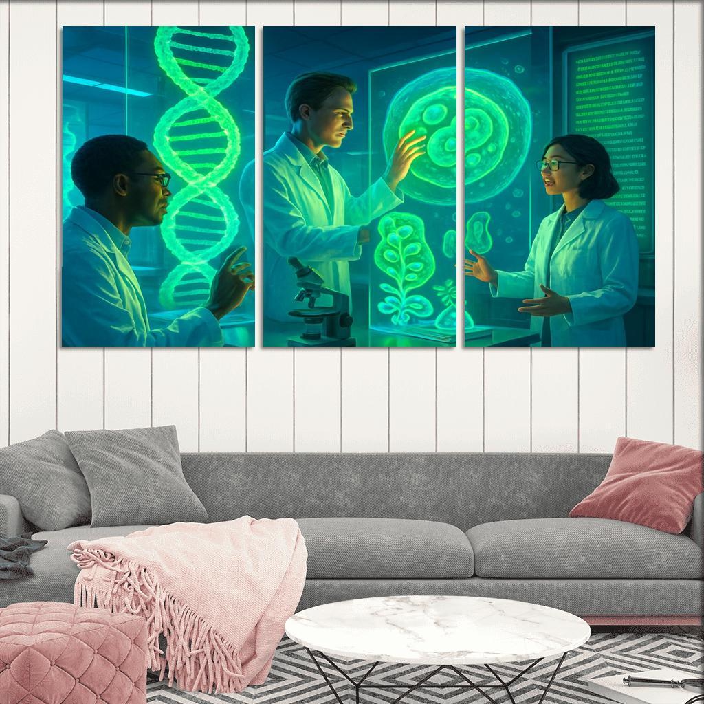 Synthetic Biology And The Future Of Genetic Engineering multi-panel paintings