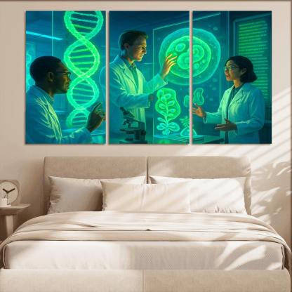 Synthetic Biology And The Future Of Genetic Engineering multi-panel paintings