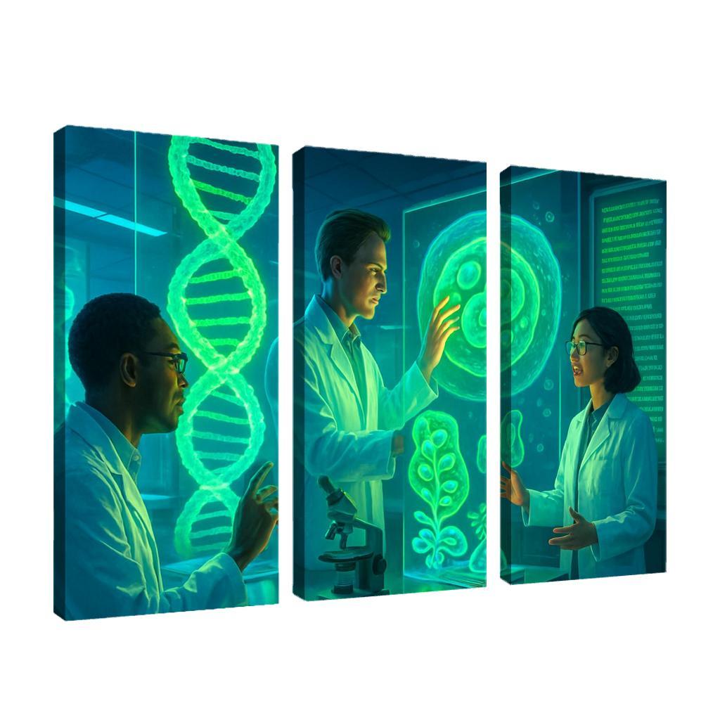 Synthetic Biology And The Future Of Genetic Engineering multi-panel paintings