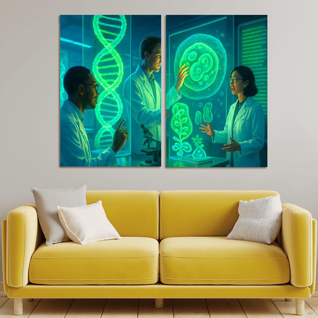 Synthetic Biology And The Future Of Genetic Engineering multi-panel paintings
