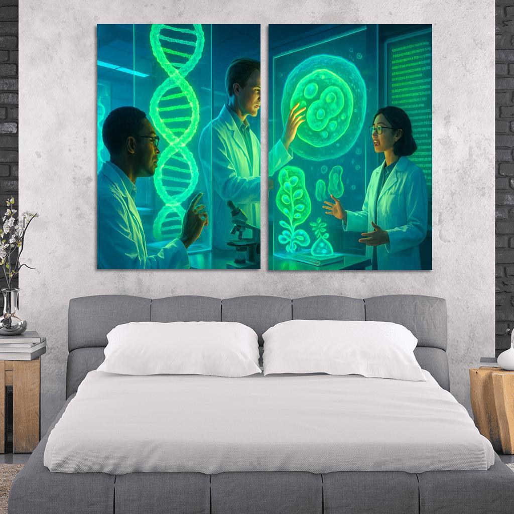 Synthetic Biology And The Future Of Genetic Engineering multi-panel paintings