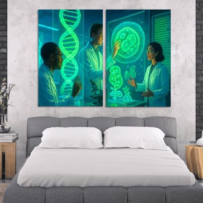 Synthetic Biology And The Future Of Genetic Engineering multi-panel paintings