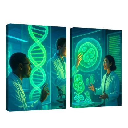 Synthetic Biology And The Future Of Genetic Engineering multi-panel paintings