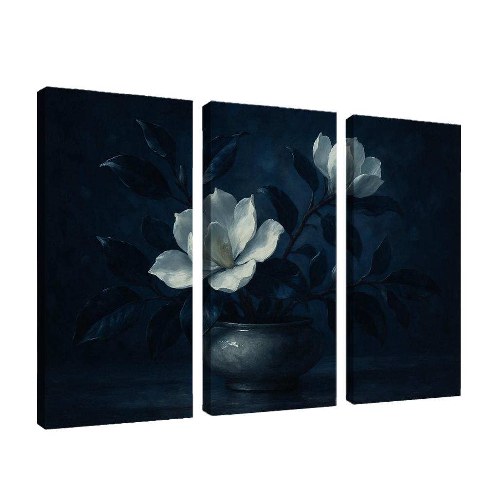 Moonlit Magnolia Nocturne wall art