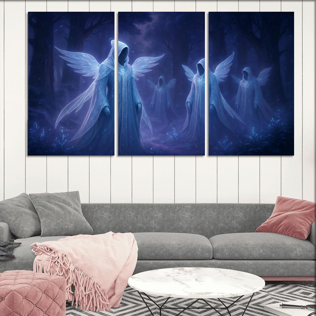 The Ethereal Veilkeepers framed paintings