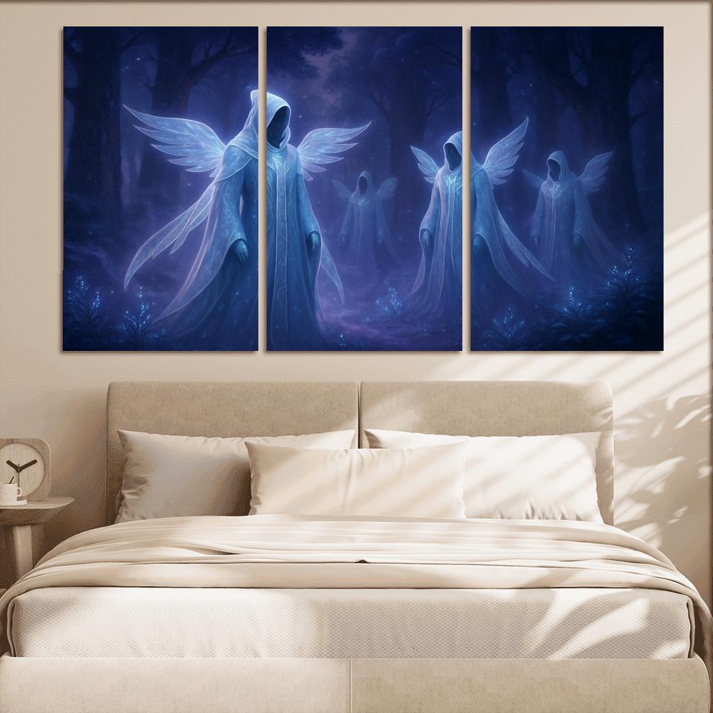 The Ethereal Veilkeepers framed paintings