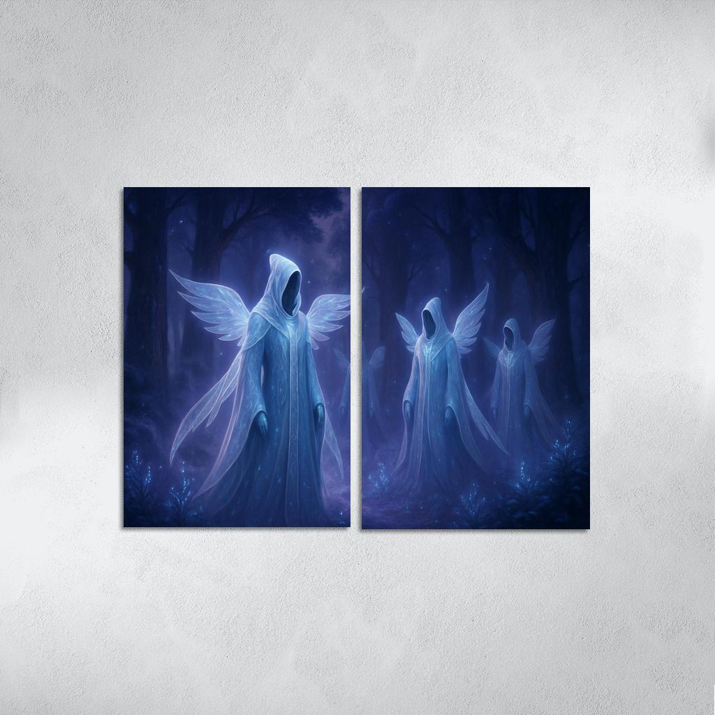 The Ethereal Veilkeepers framed paintings