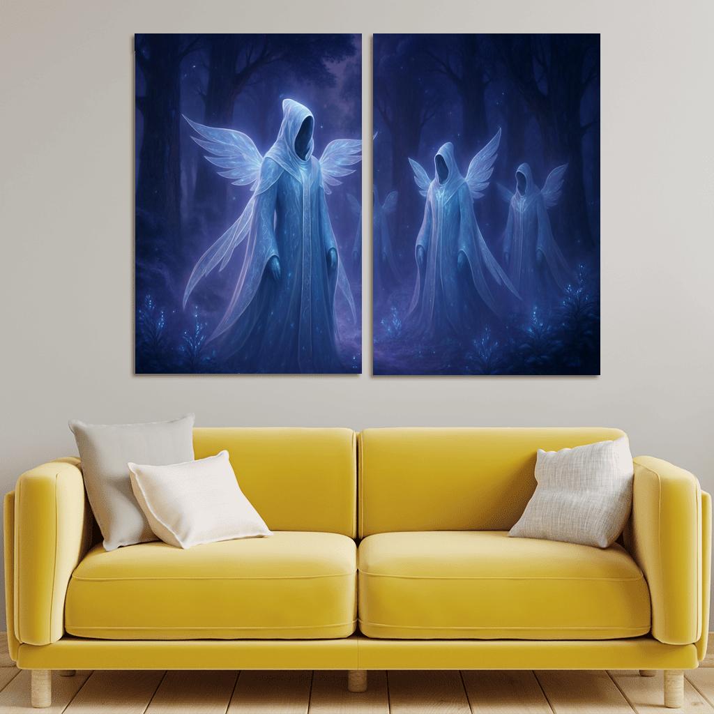 The Ethereal Veilkeepers framed paintings