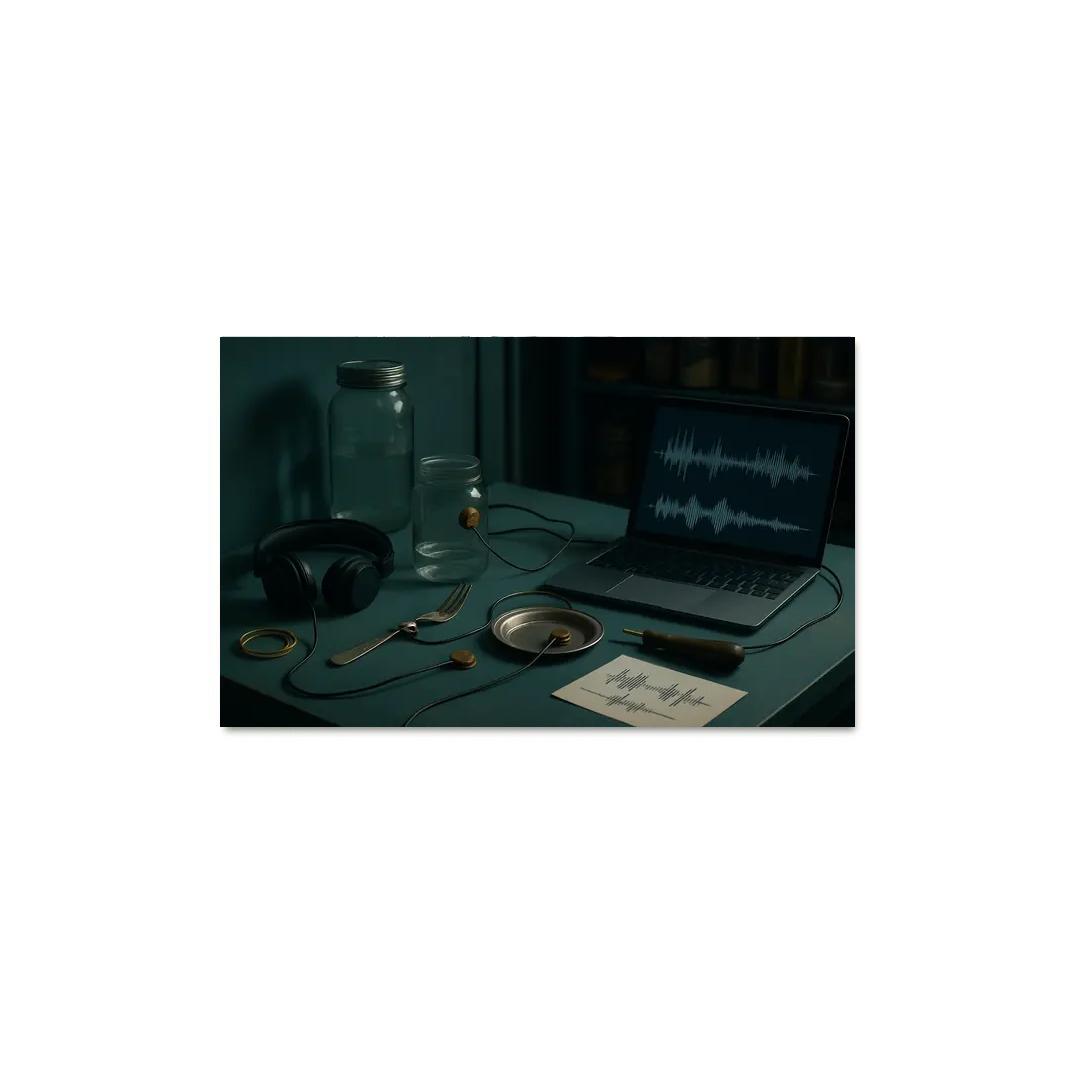 Ambient Sound Sculpting multi-panel paintings