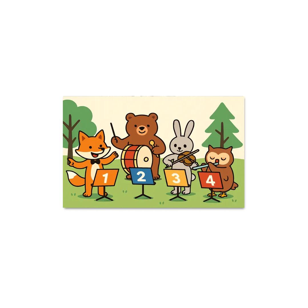 Counting Forest Orchestra premium artwork frames
