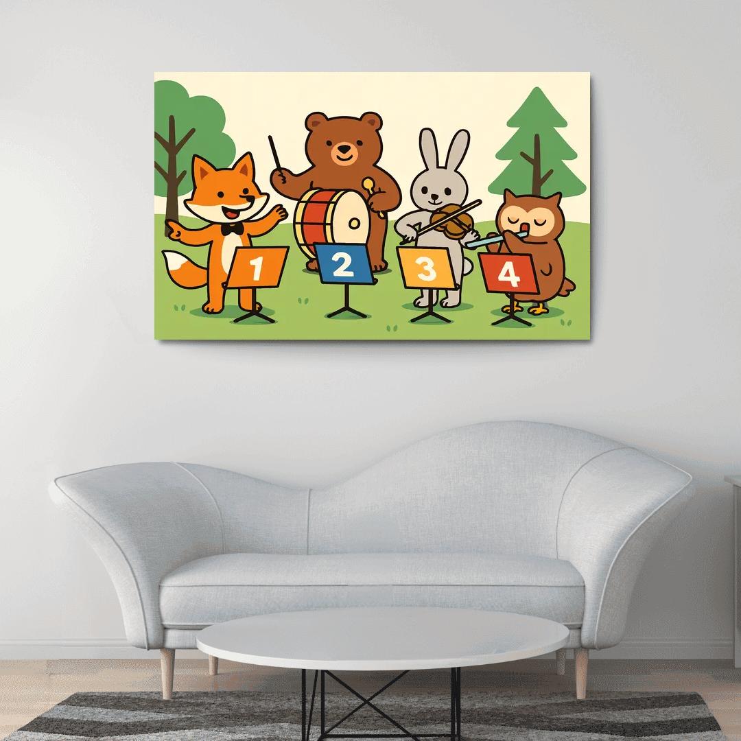 Counting Forest Orchestra premium artwork frames