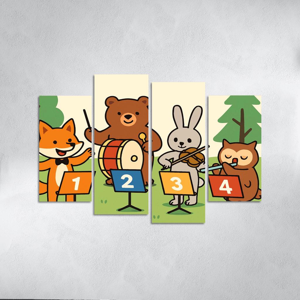 Counting Forest Orchestra premium artwork frames