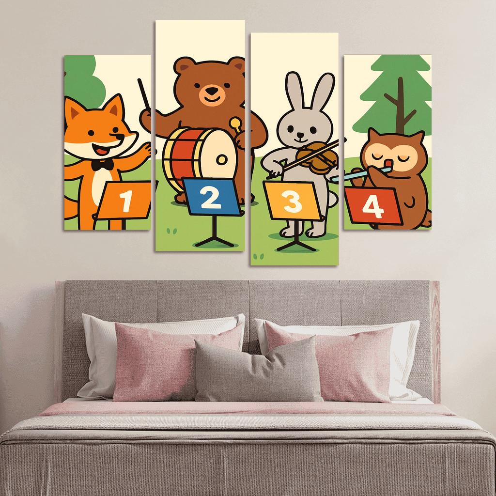 Counting Forest Orchestra premium artwork frames
