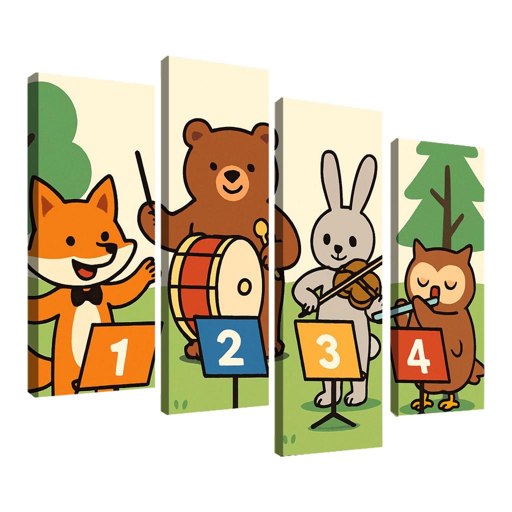Counting Forest Orchestra premium artwork frames