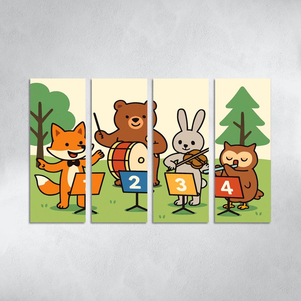 Counting Forest Orchestra premium artwork frames