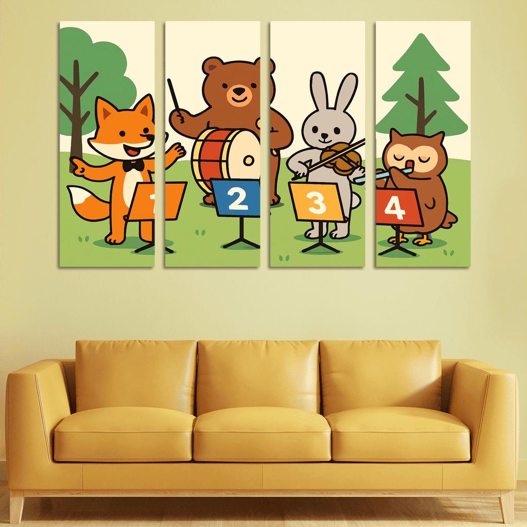 Counting Forest Orchestra premium artwork frames