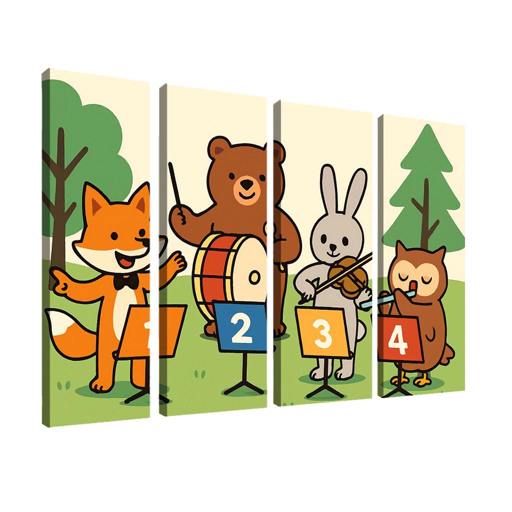 Counting Forest Orchestra premium artwork frames