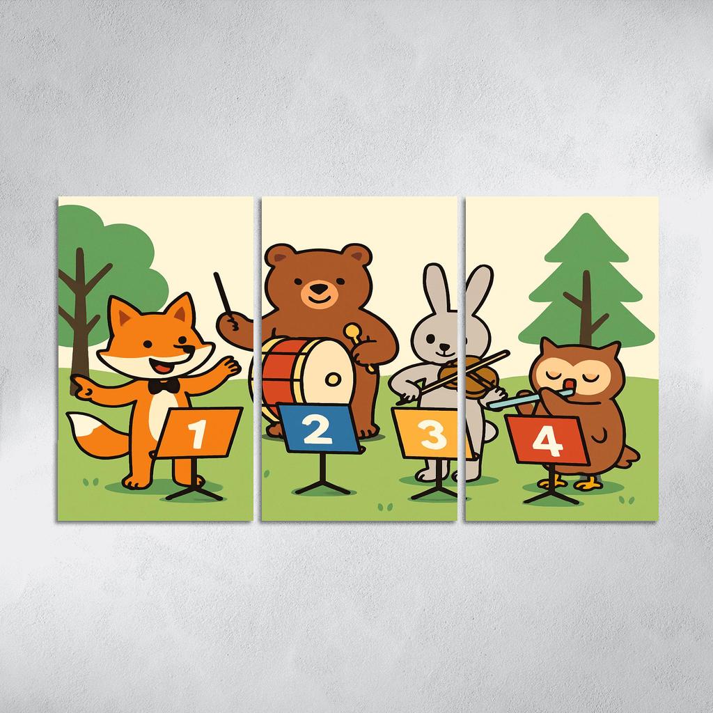 Counting Forest Orchestra premium artwork frames