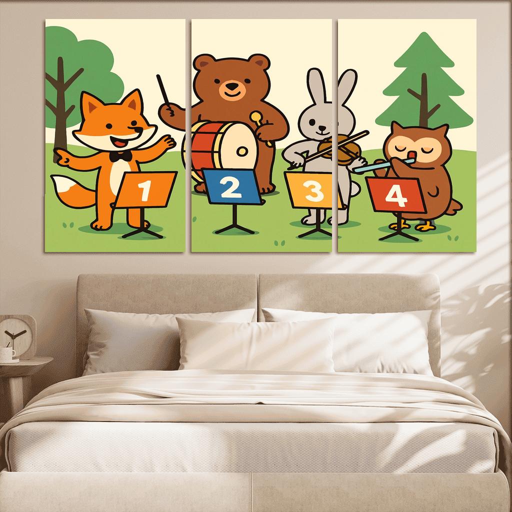 Counting Forest Orchestra premium artwork frames